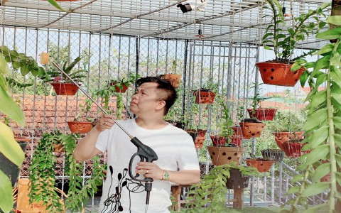 Anh Nguyễn Đăng Ghin chia sẻ về lợi ích của thú chơi hoa lan